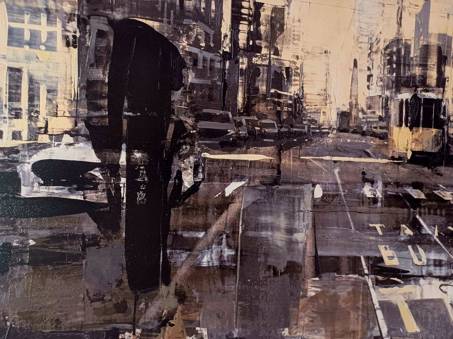 BARDHYL ALIBALI -The Street - Serigrafia polimaterica - 70X140 cm
