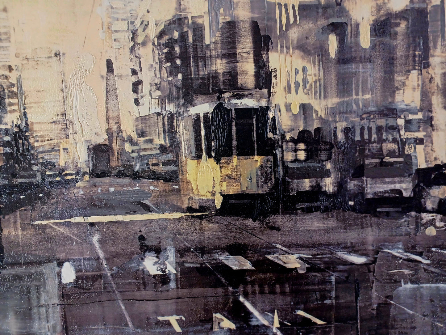 BARDHYL ALIBALI -The Street - Serigrafia polimaterica - 70X140 cm