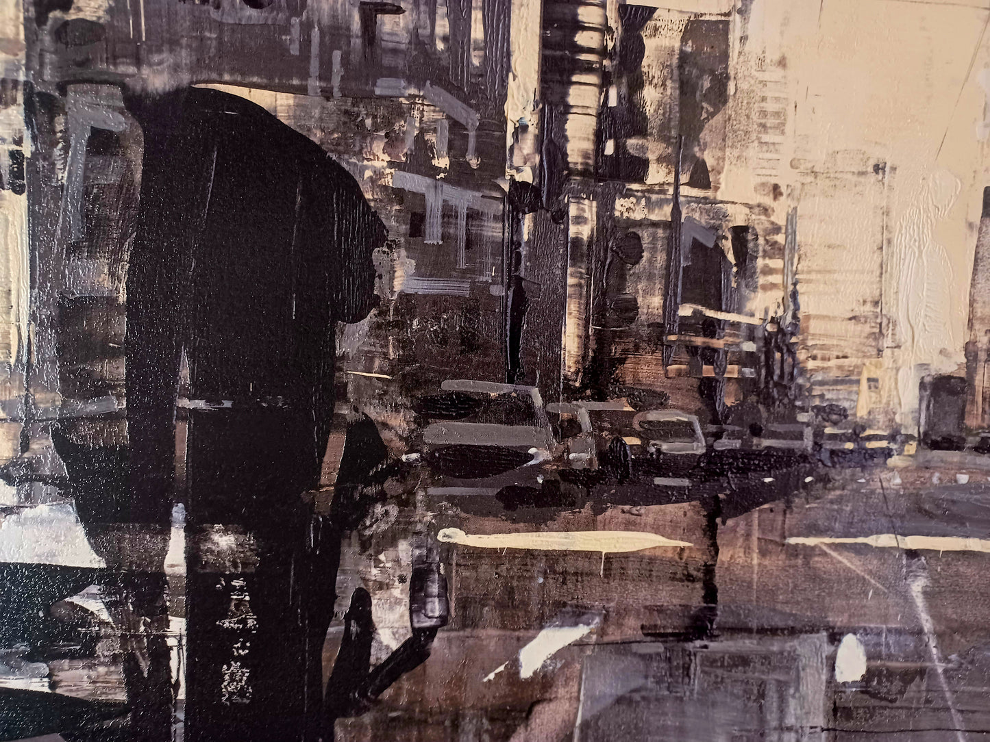 BARDHYL ALIBALI -The Street - Serigrafia polimaterica su cartoncino - 70X140 cm