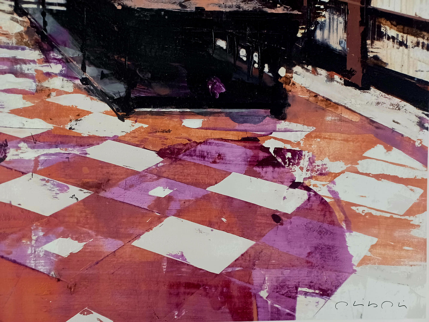 BARDHYL ALIBALI - Iste libero est - Serigrafia polimaterica - 97,5X117 cm