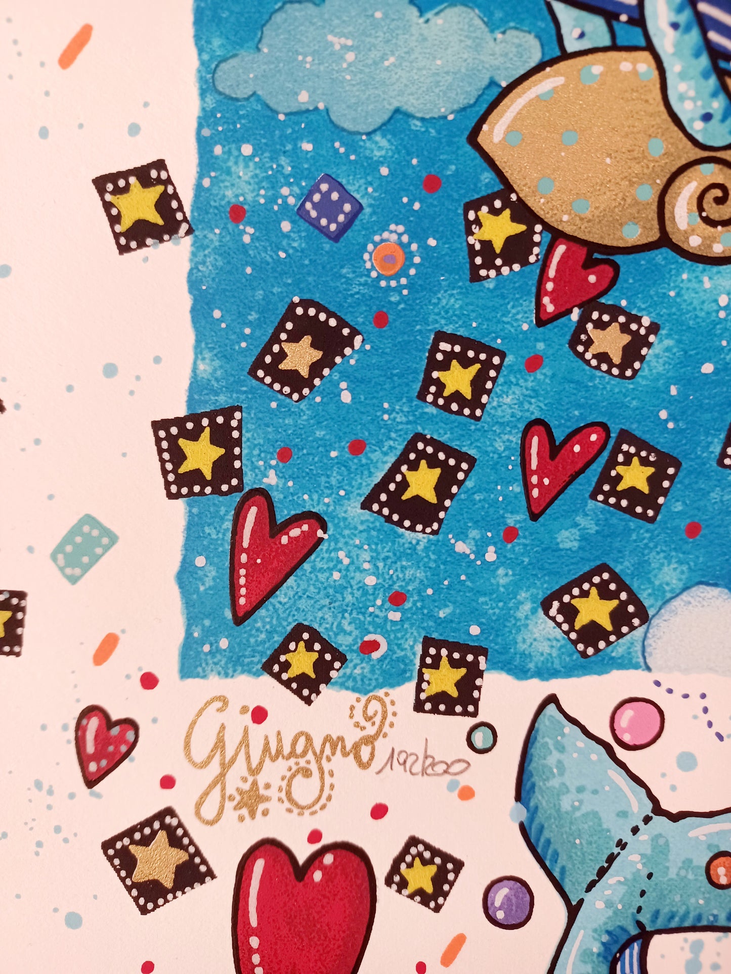 ANDREA AGOSTINI - La danza delle stelle - GIUGNO - Serigrafia 25X25 cm