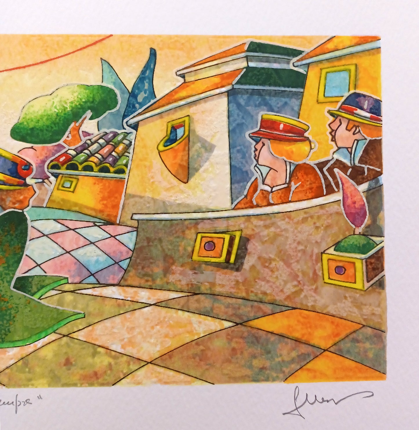 FRANCESCO NESI - Mi meravigli sempre - Serigrafia polimaterica - 20X36 cm - Tiratura limitata