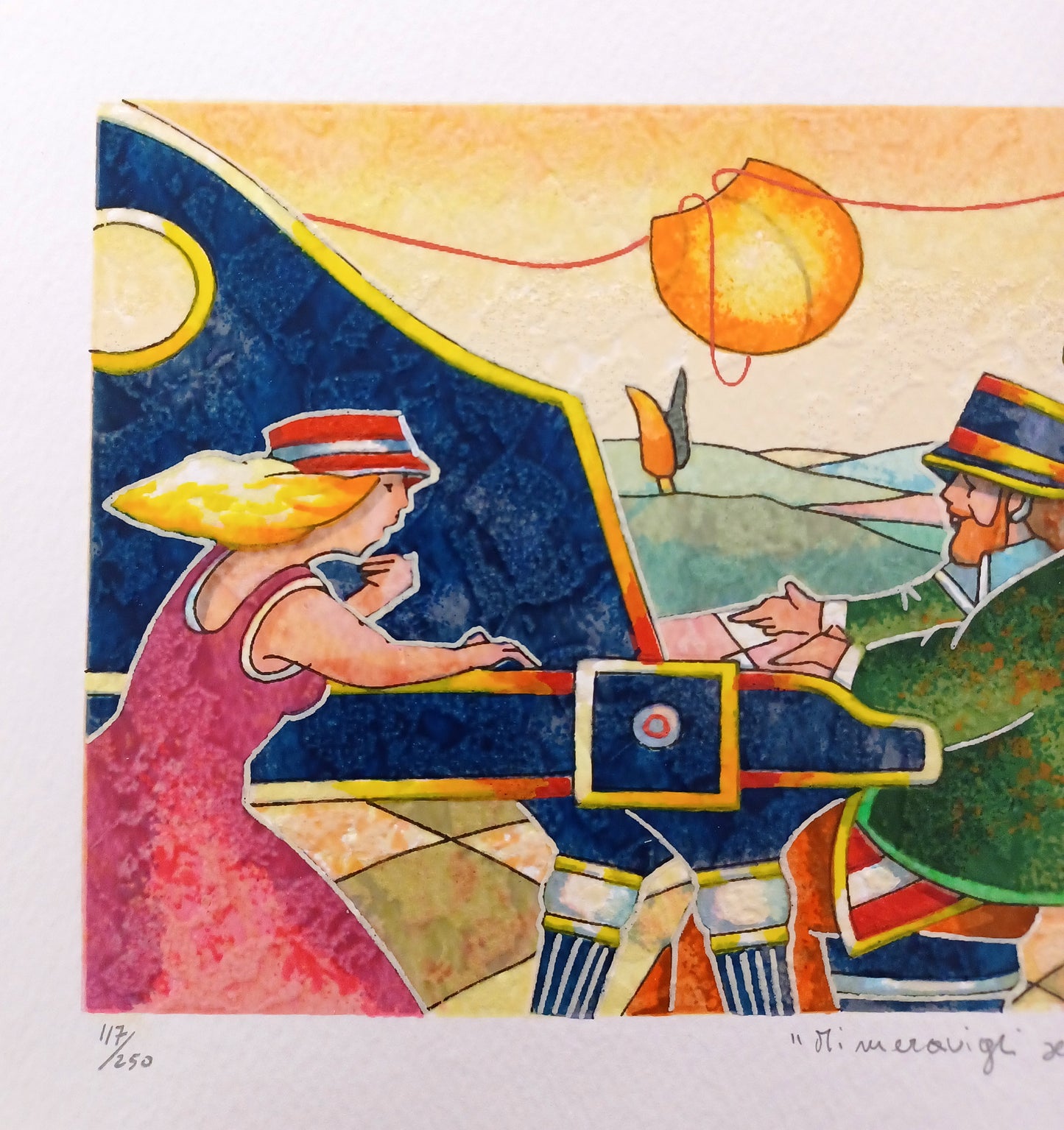 FRANCESCO NESI - Mi meravigli sempre - Serigrafia polimaterica - 20X36 cm - Tiratura limitata