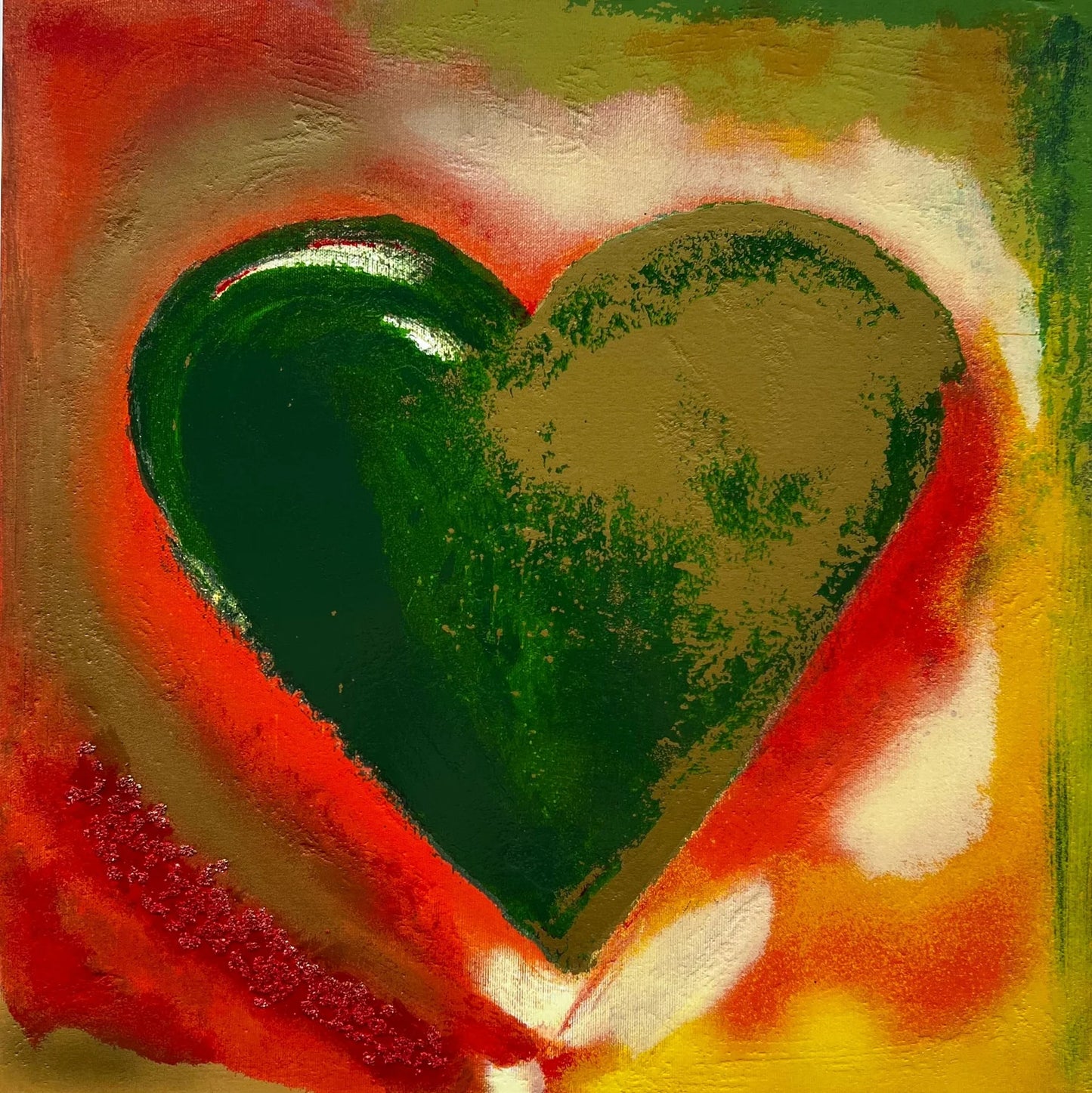 GIOSETTA FIORONI - Verso il tuo cuore - Serigrafia 50X50 cm