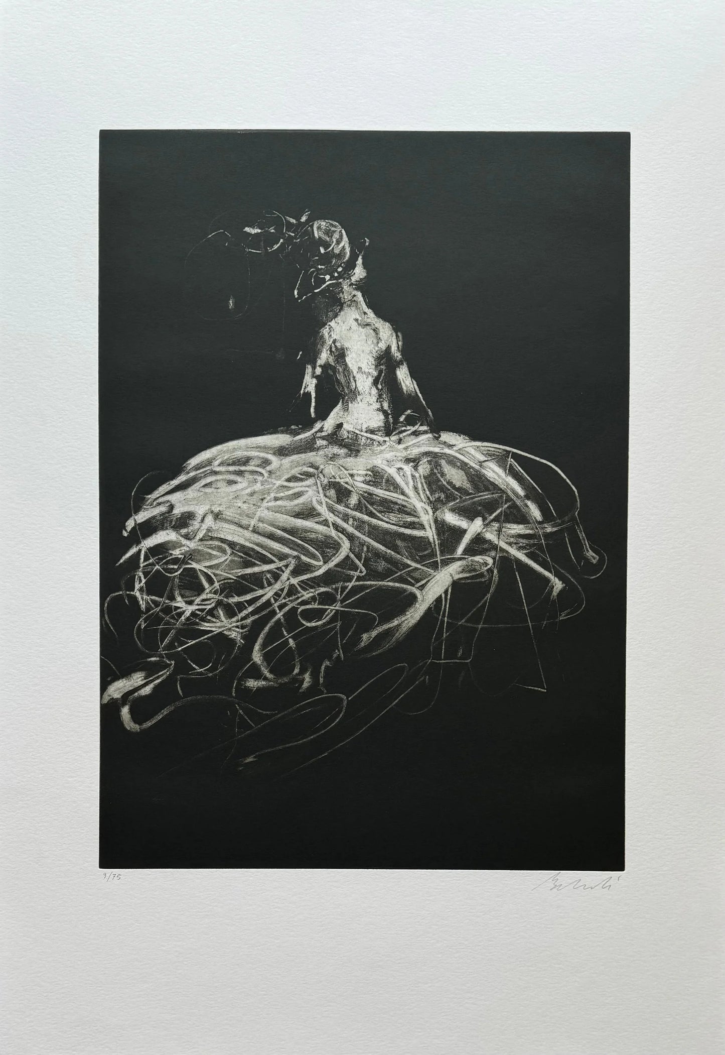 Luca Bellandi - Ballata notturna III - Acquaforte - 70X100 cm