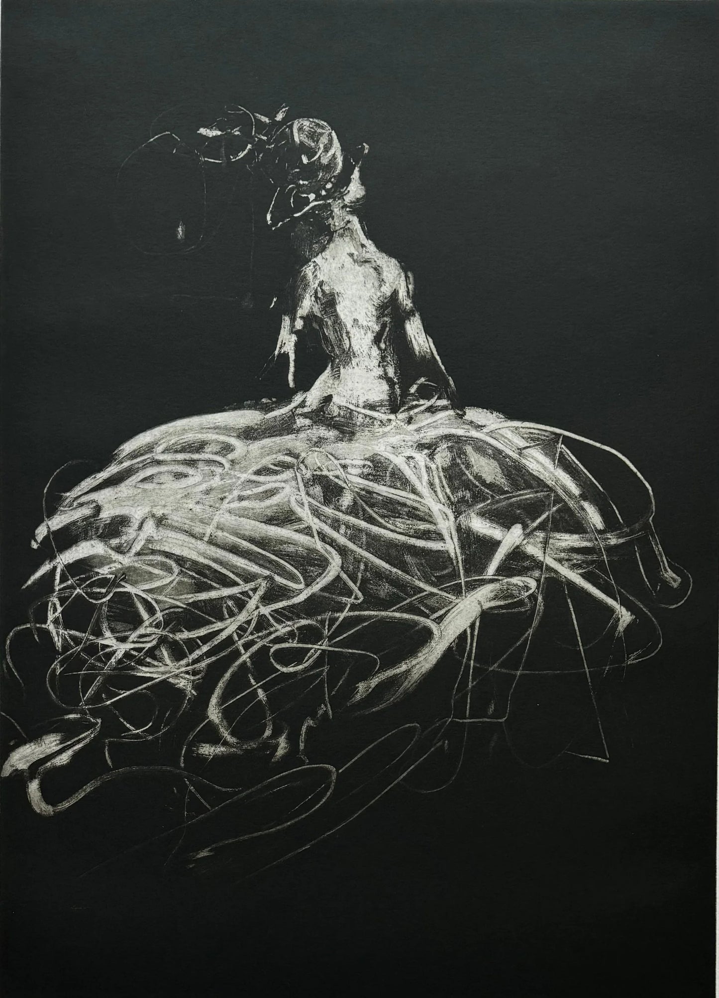 Luca Bellandi - Ballata notturna III - Acquaforte - 70X100 cm