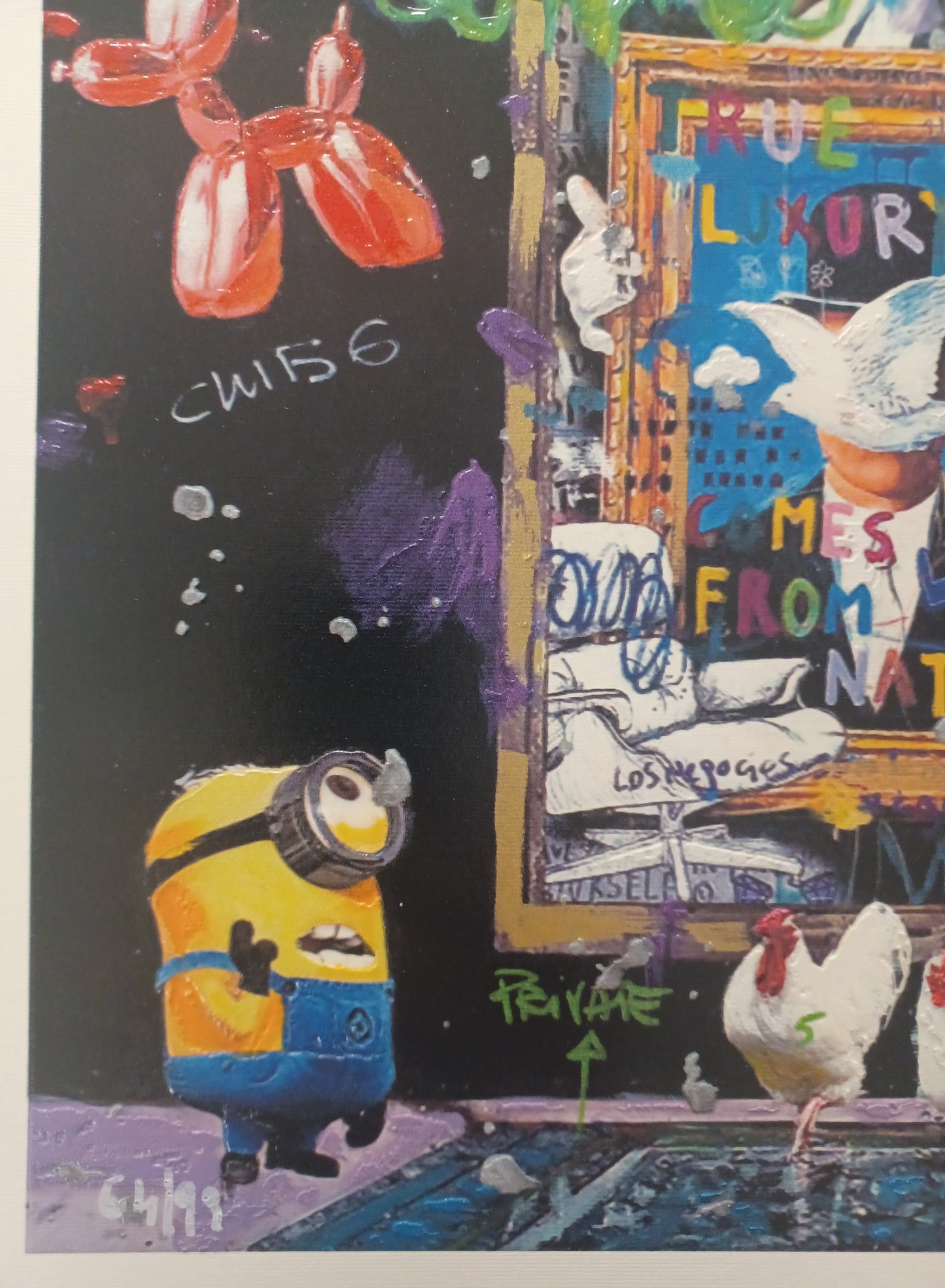 RENÈ - Meet Magritte - Serigrafia polimaterica 30X30 cm su cartoncino