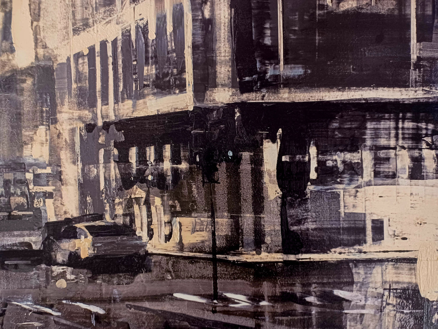 BARDHYL ALIBALI -The Street - Serigrafia polimaterica - 70X140 cm