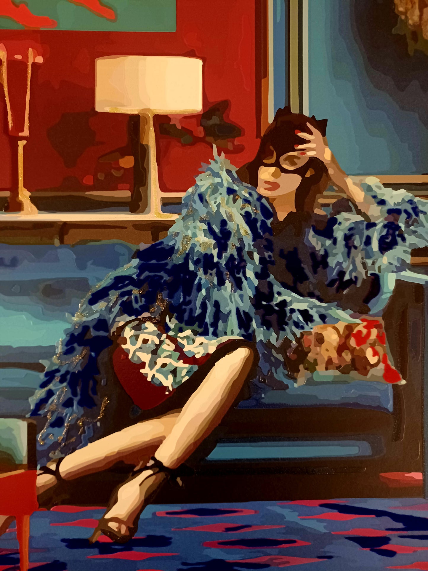 GIANNI MORAMARCO - Sono - Serigrafia Glicée con retouche - 98X98 cm