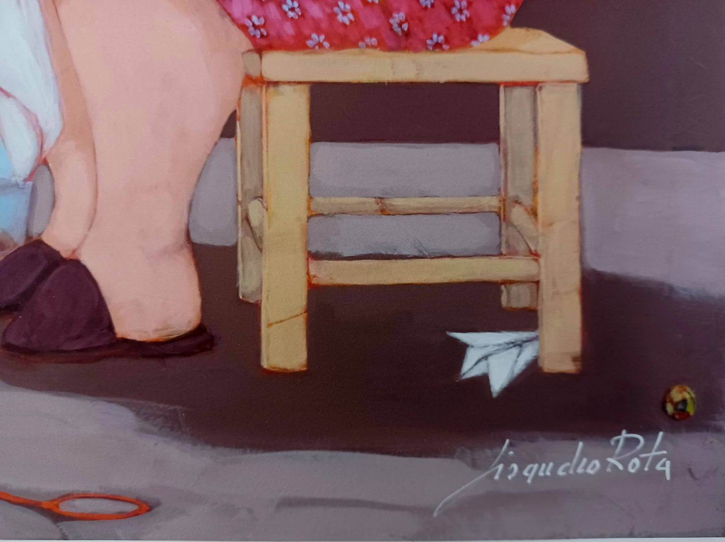 LISANDRO ROTA - Alla fine, trovi sempre chi ti ascolta - Glicée ritoccata a mano - 25X35 cm