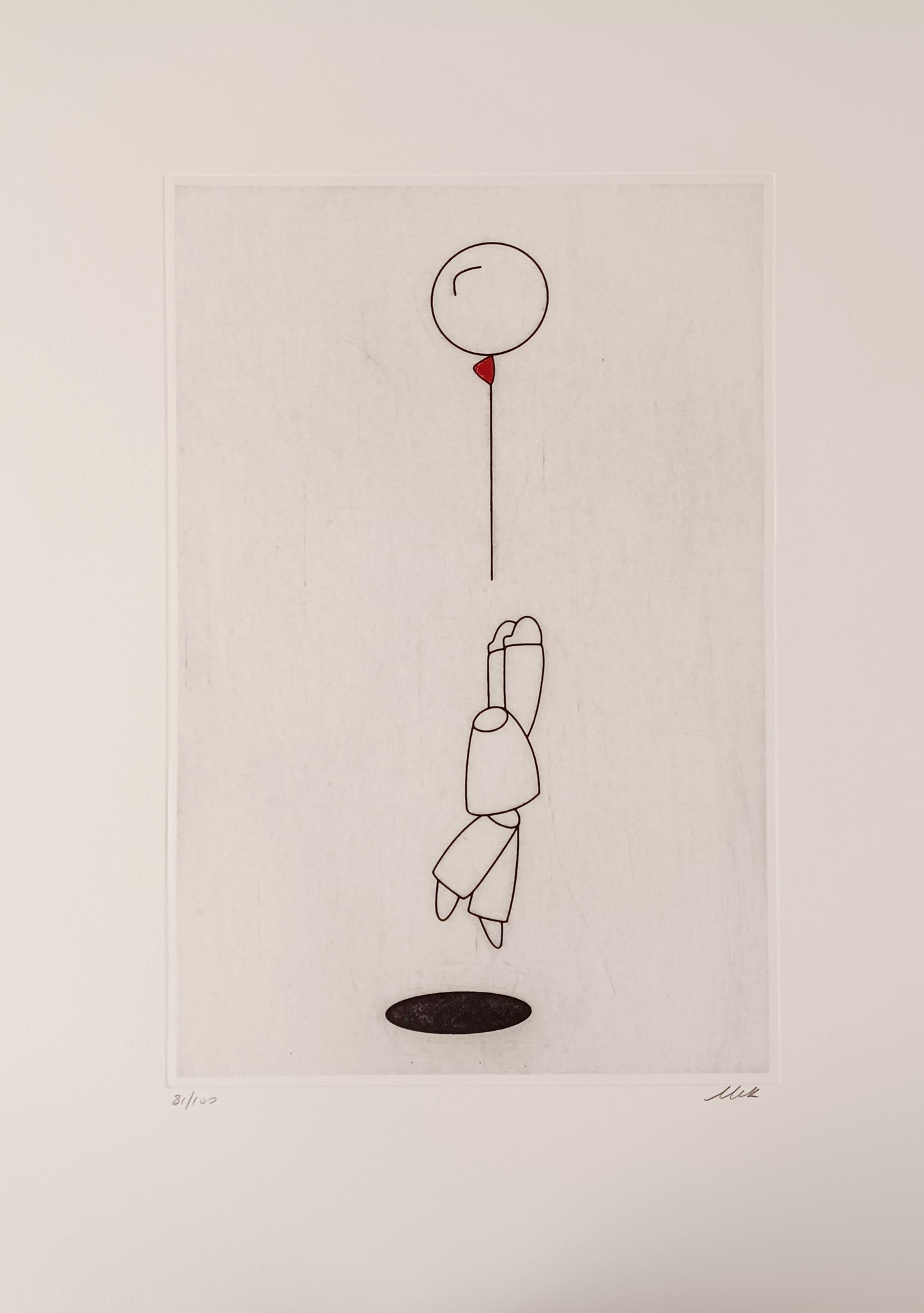 MELKIO - Follow - Incisione - 65X48 cm