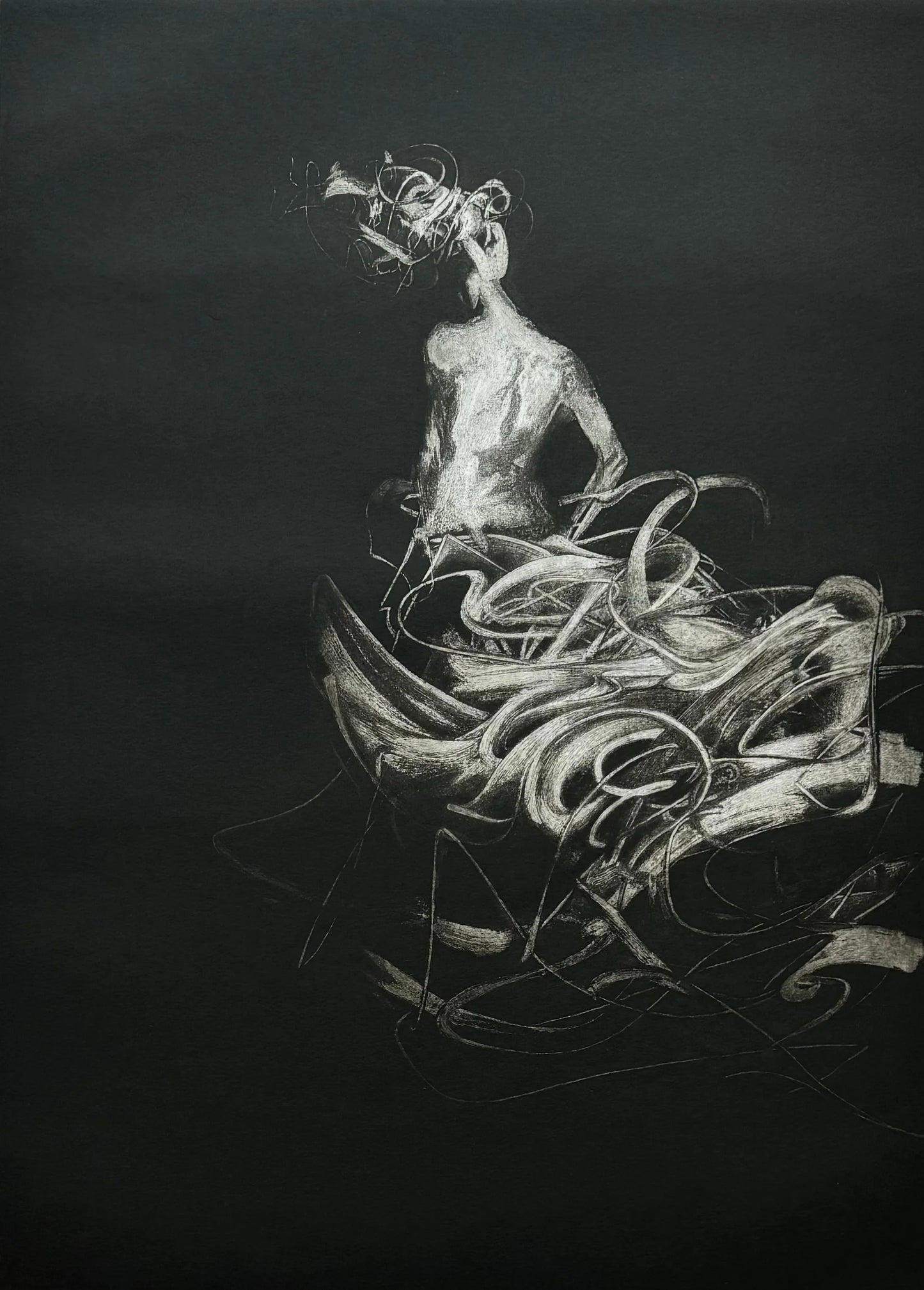 Luca Bellandi - Ballata notturna II - Acquaforte - 70X100 cm