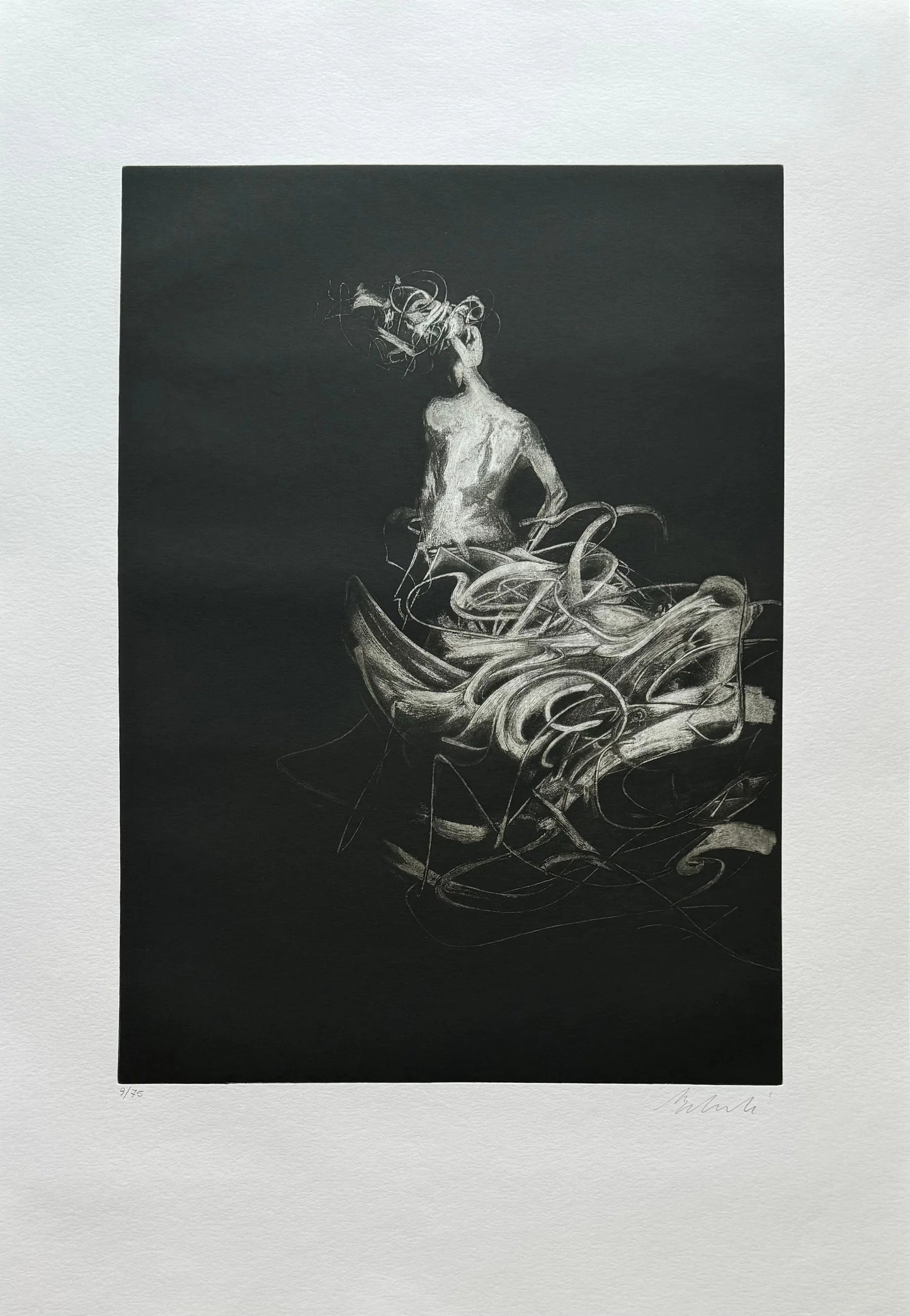 Luca Bellandi - Ballata notturna II - Acquaforte - 70X100 cm