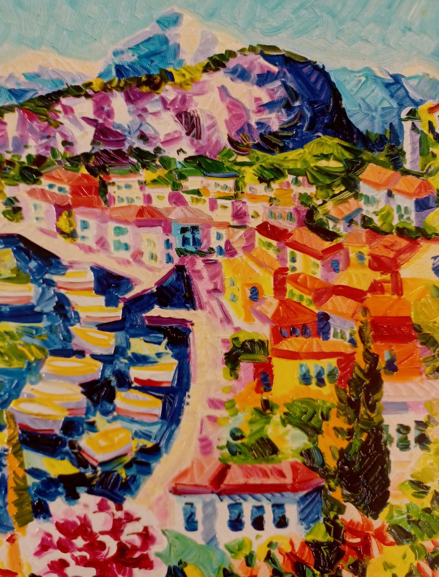 Athos Faccincani - Il vento leggero del lago - Serigrafia polimaterica 30x30 cm